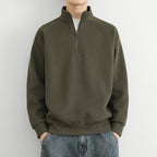 Men's Corduroy-Texture Half-Zip Sweatshirt