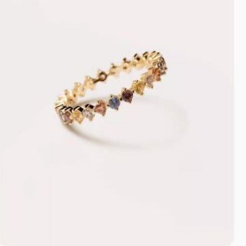 Sage Green Zircon Botanical Ring