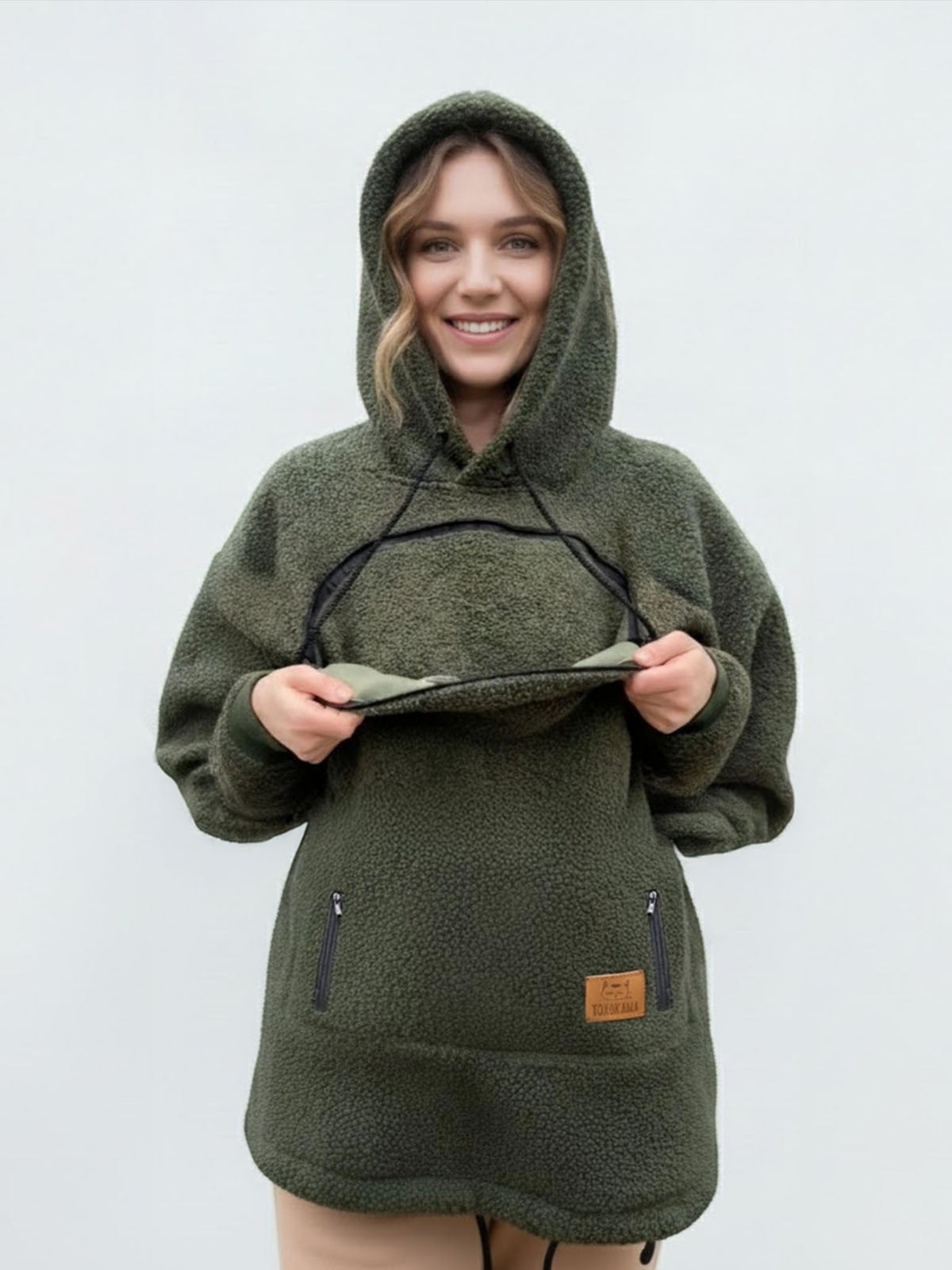 Women's Oversized Fleece-Lined Pullover Hoodie
