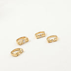 Titanium Steel Letter Engraved Electroplated Ring
