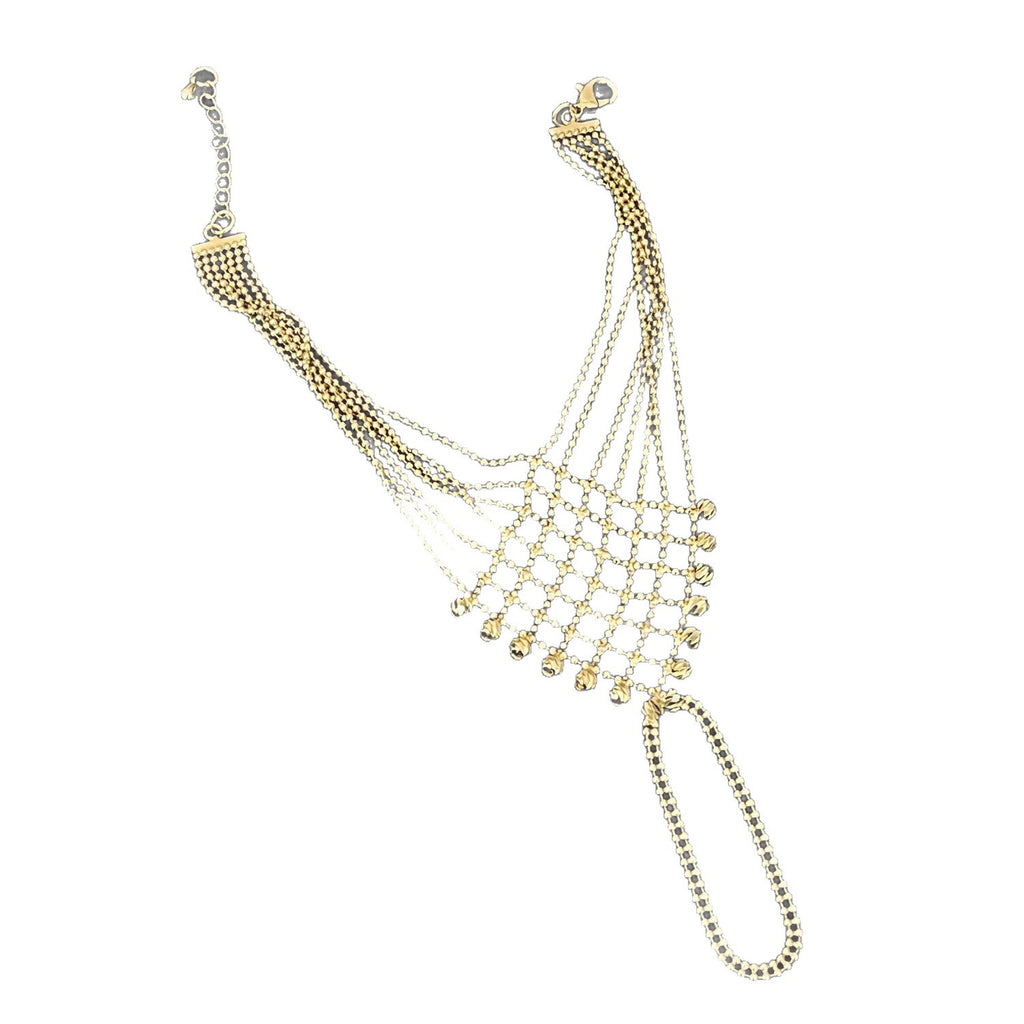 Gold Geometric Tassel Bracelet for Women