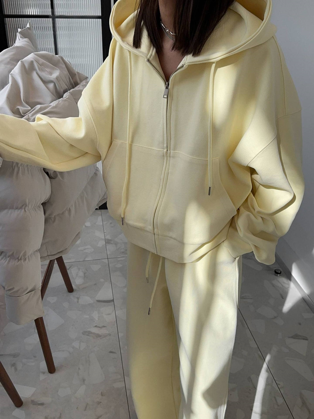 Women's Relaxed Zip Hoodie & Pants Set
