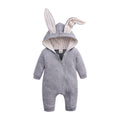 Baby Rabbit Ear Hooded Jumpsuit – 95% Cotton