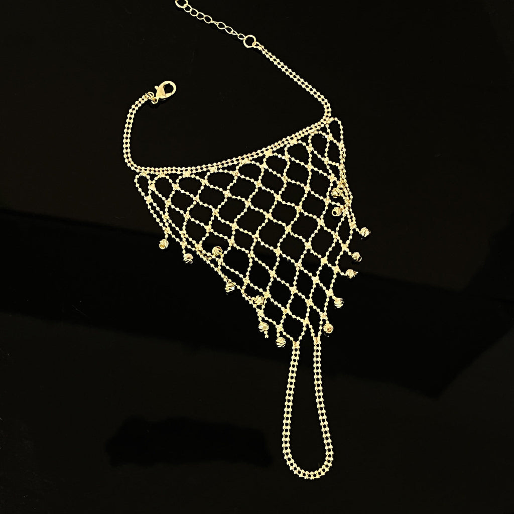 Gold Geometric Tassel Bracelet for Women