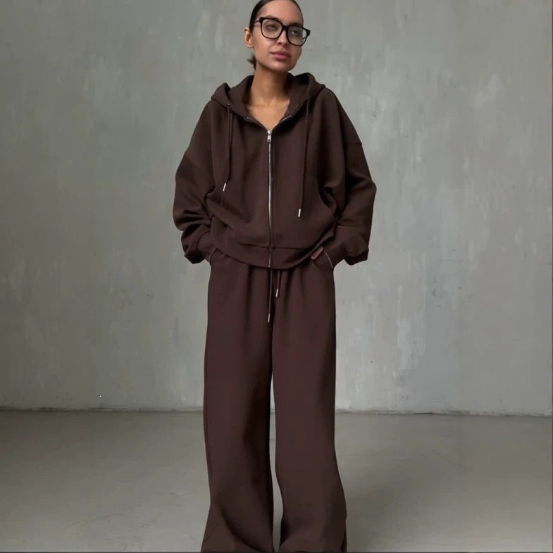 Women's Relaxed Zip Hoodie & Pants Set