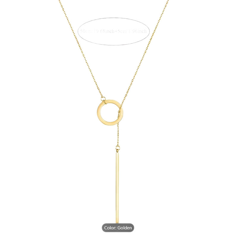 Minimalist Circle Pendant Necklace