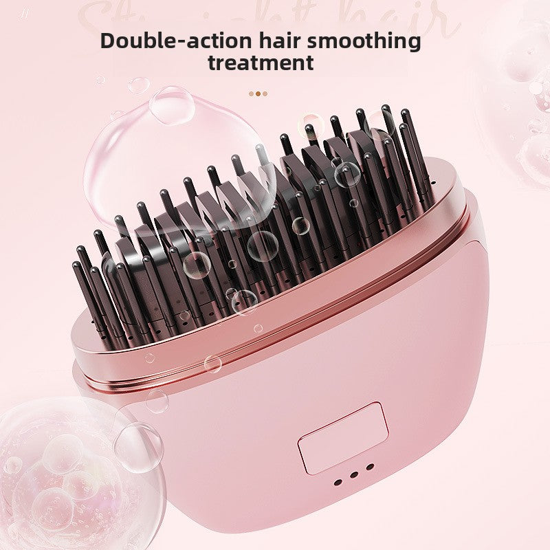 Cordless Hair Straightener Brush | Digital Display