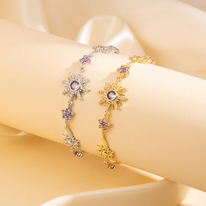 Sunflower Zircon Bracelet for Women