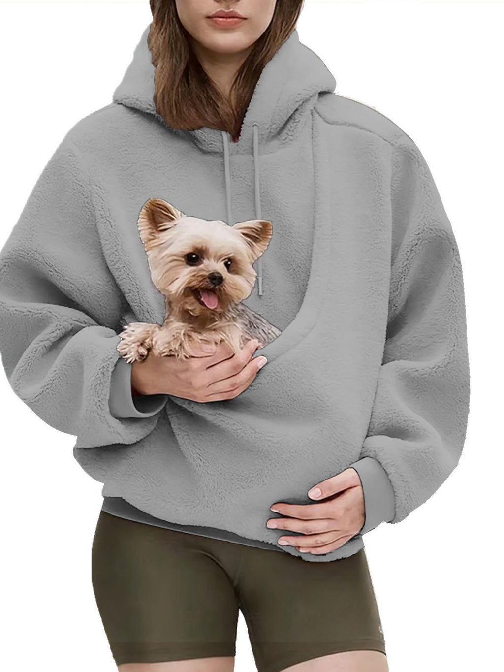 Relaxed Plush Pullover Hoodie