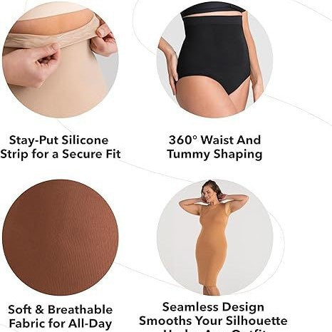 High-Waisted Silicone Shapewear Pants