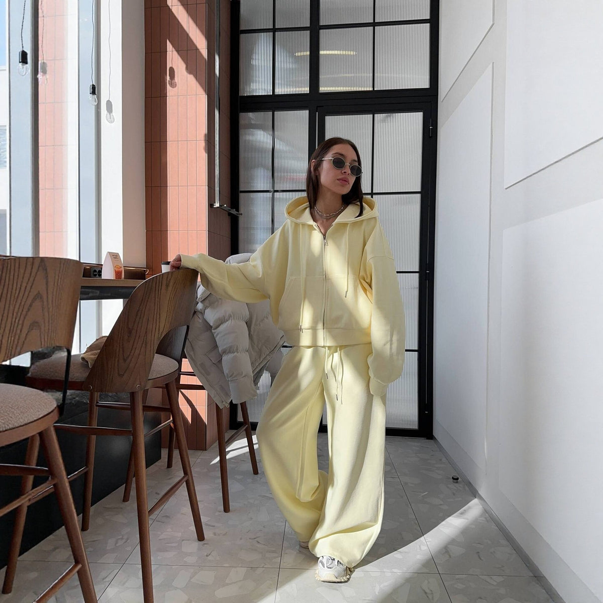 Women's Relaxed Zip Hoodie & Pants Set