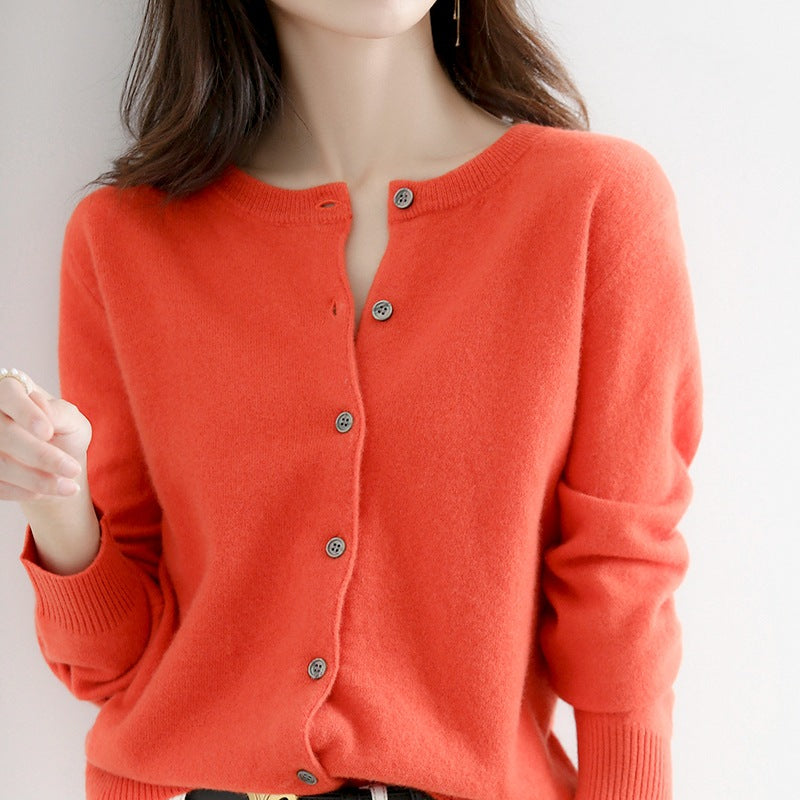 Women's Relaxed Open-Front Knit Cardigan