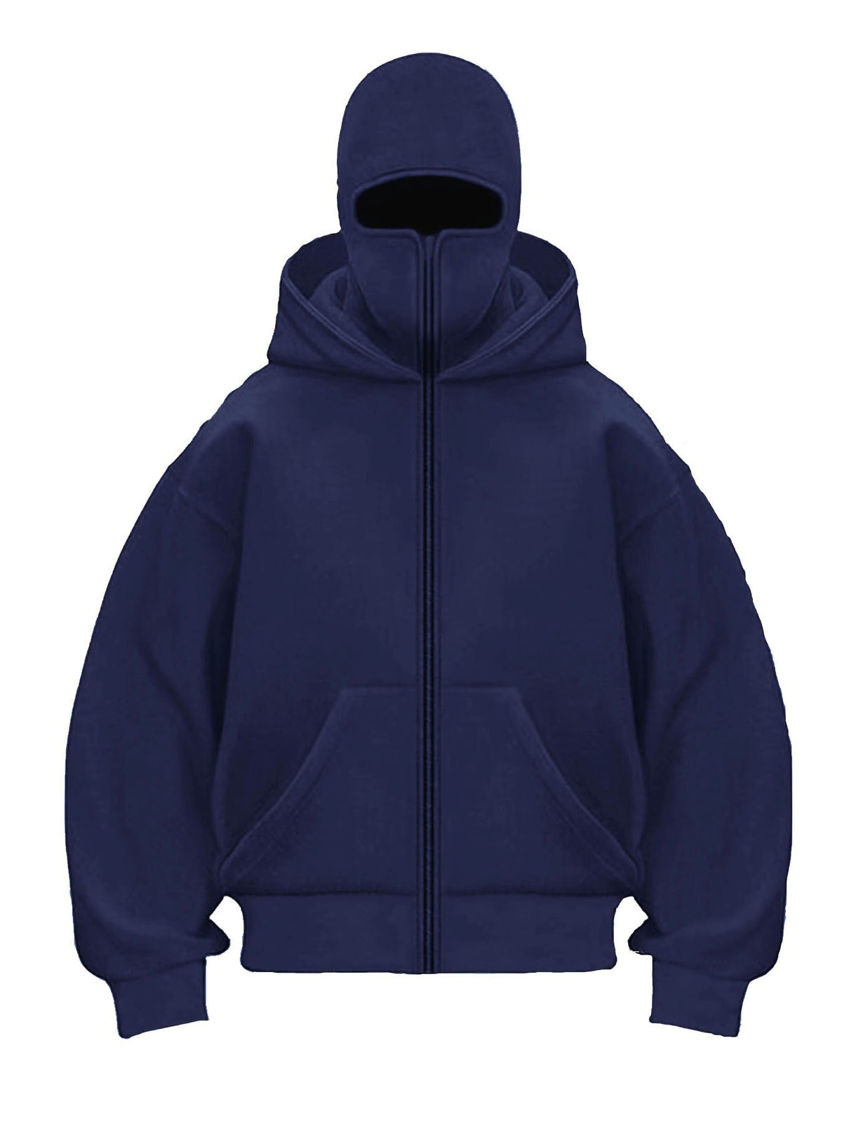 Women's Double-Layer Fleece Zip Hoodie