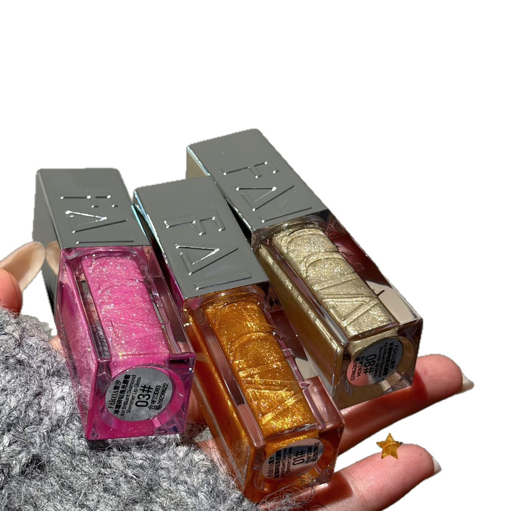 Shimmering Pearlescent Lip Gloss | High-Shine Finish