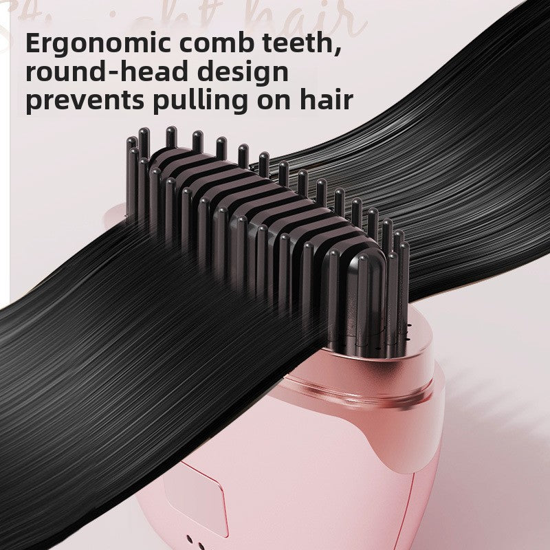 Cordless Hair Straightener Brush | Digital Display