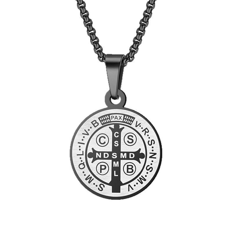 Stainless steel round badge