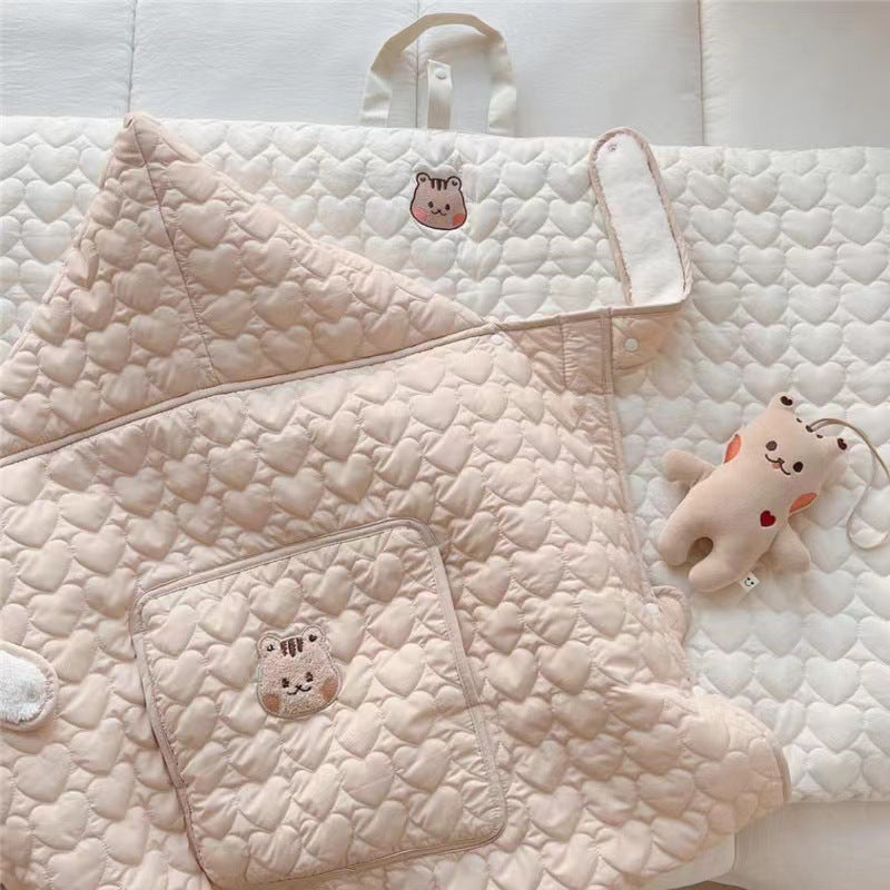 Windproof Winter Baby Blanket – Cotton Animal Patterns