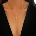 Minimalist Circle Pendant Necklace
