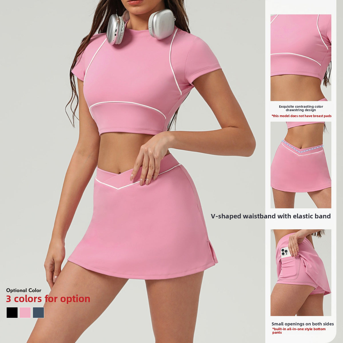 Women's Quick-Dry Top & Flared Pants Activewear Set