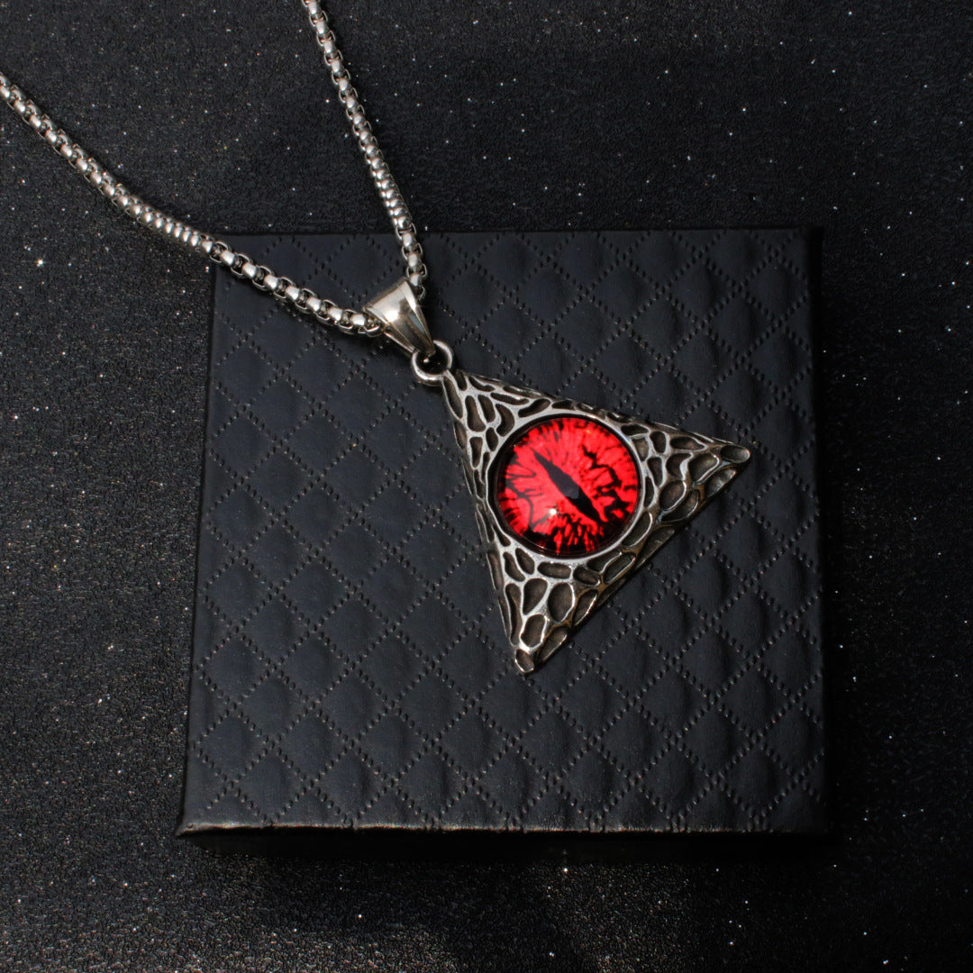 Triangular Eye Pendant Necklace
