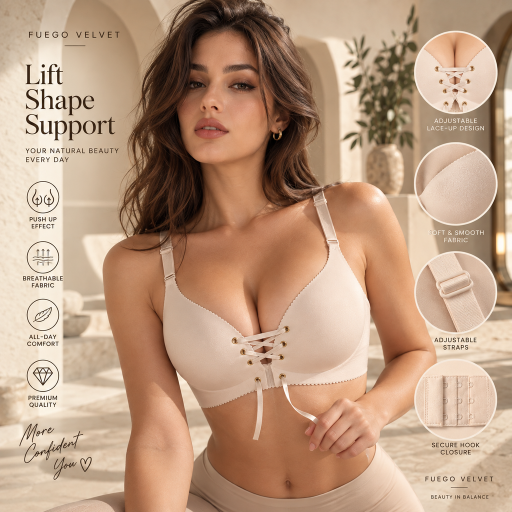Women's Wireless Bra – Breathable Honeycomb, B-Cup Lift & Seamless Everyday Comfort