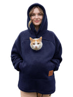 Women's Oversized Fleece-Lined Pullover Hoodie