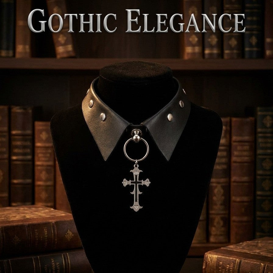 Gothic Cross Choker Necklace