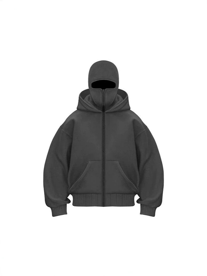 Women's Double-Layer Fleece Zip Hoodie