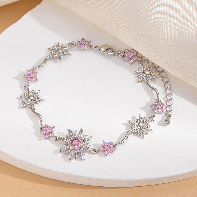 Sunflower Zircon Bracelet for Women