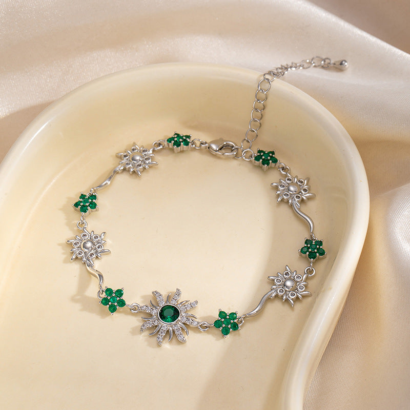 Sunflower Zircon Bracelet for Women