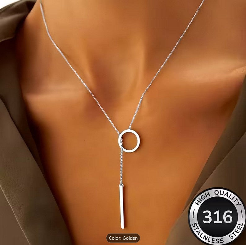 Minimalist Circle Pendant Necklace