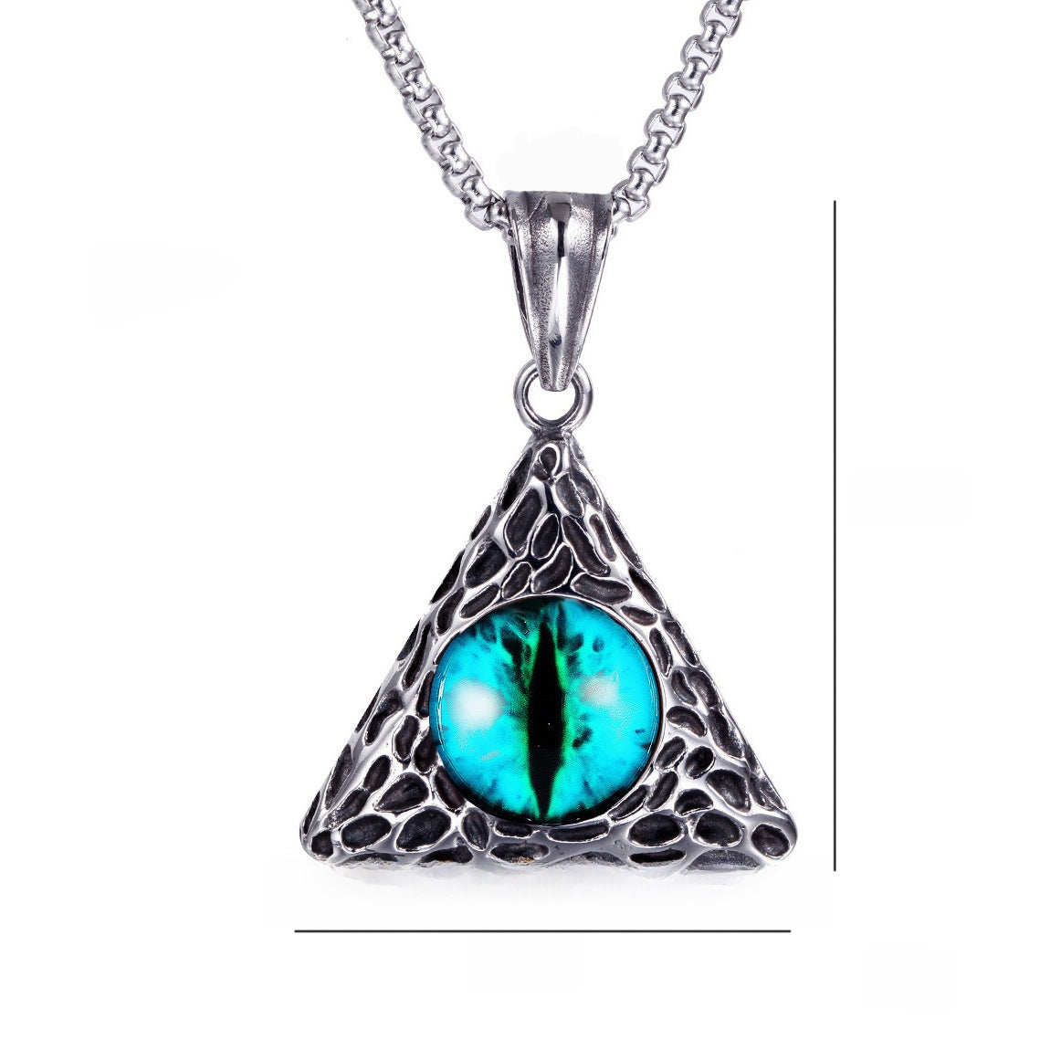 Triangular Eye Pendant Necklace