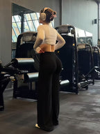 Women's High-Waist Straight-Leg Yoga Pants