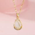 Simple Tulip Pendant Necklace