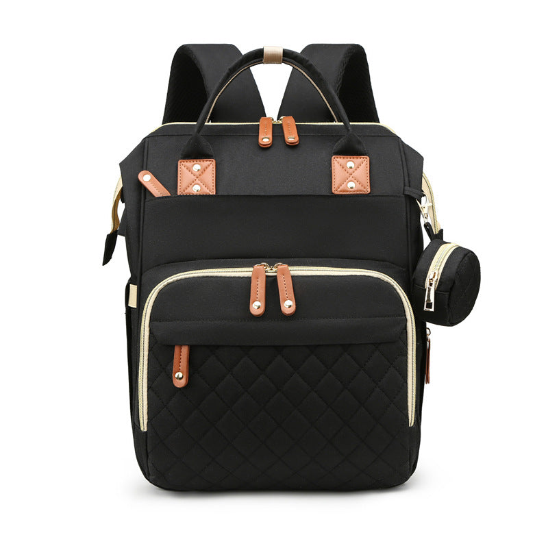Waterproof Diaper Backpack with Changing Pad – Expandable Organizer