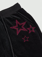 Women's Y2K Plush Hoodie or Flared Pants