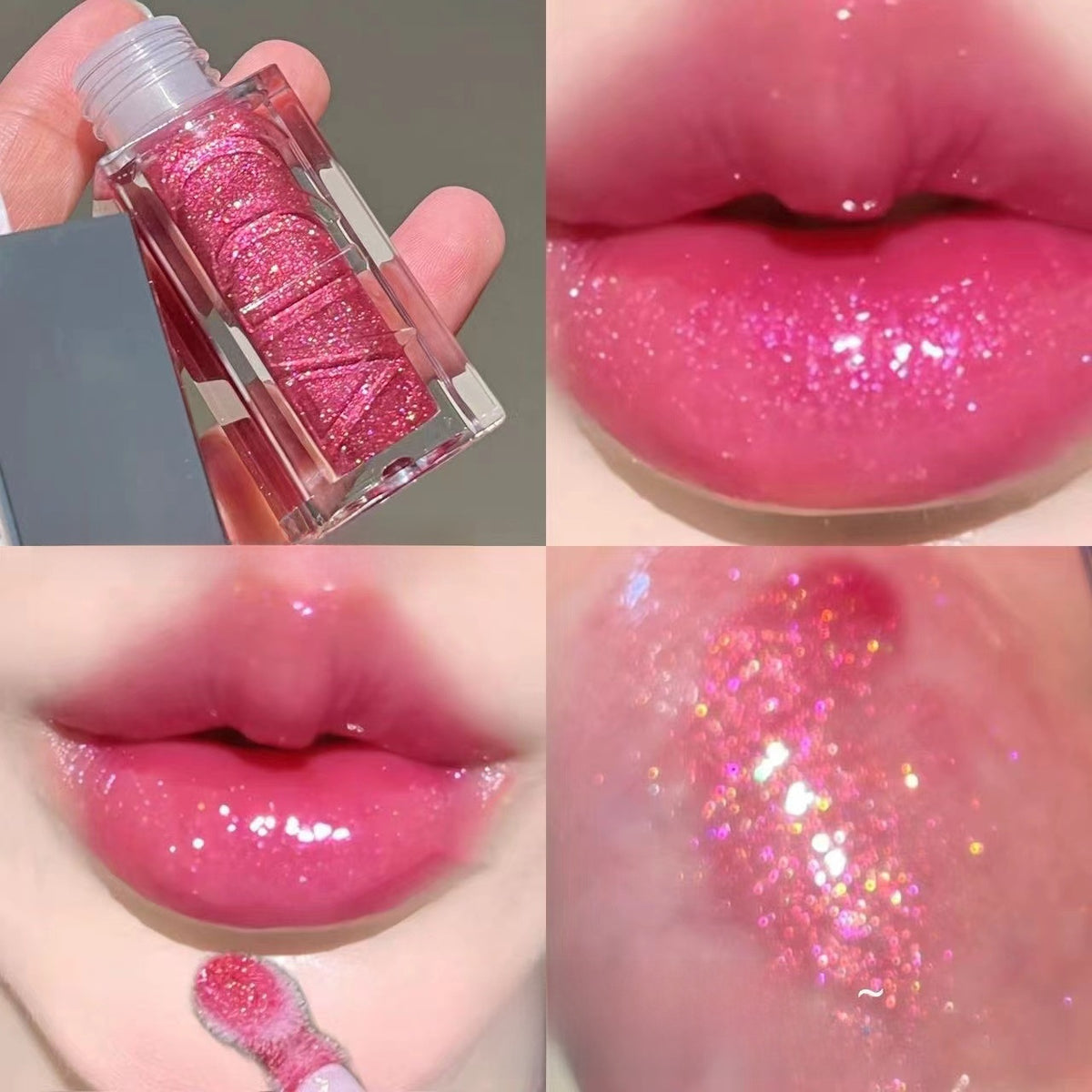 Shimmering Pearlescent Lip Gloss | High-Shine Finish