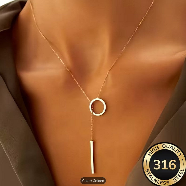 Minimalist Circle Pendant Necklace