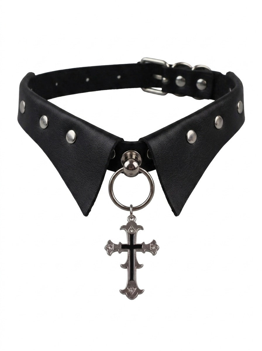 Gothic Cross Choker Necklace