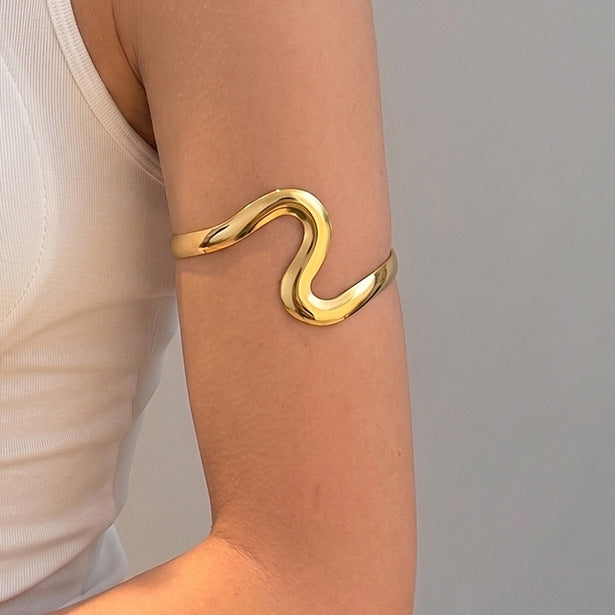 Gold & Silver Open Cuff Bracelet Collection