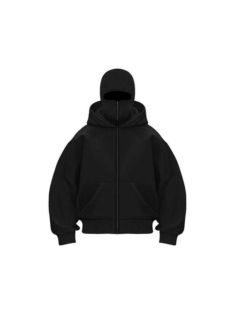 Women's Double-Layer Fleece Zip Hoodie