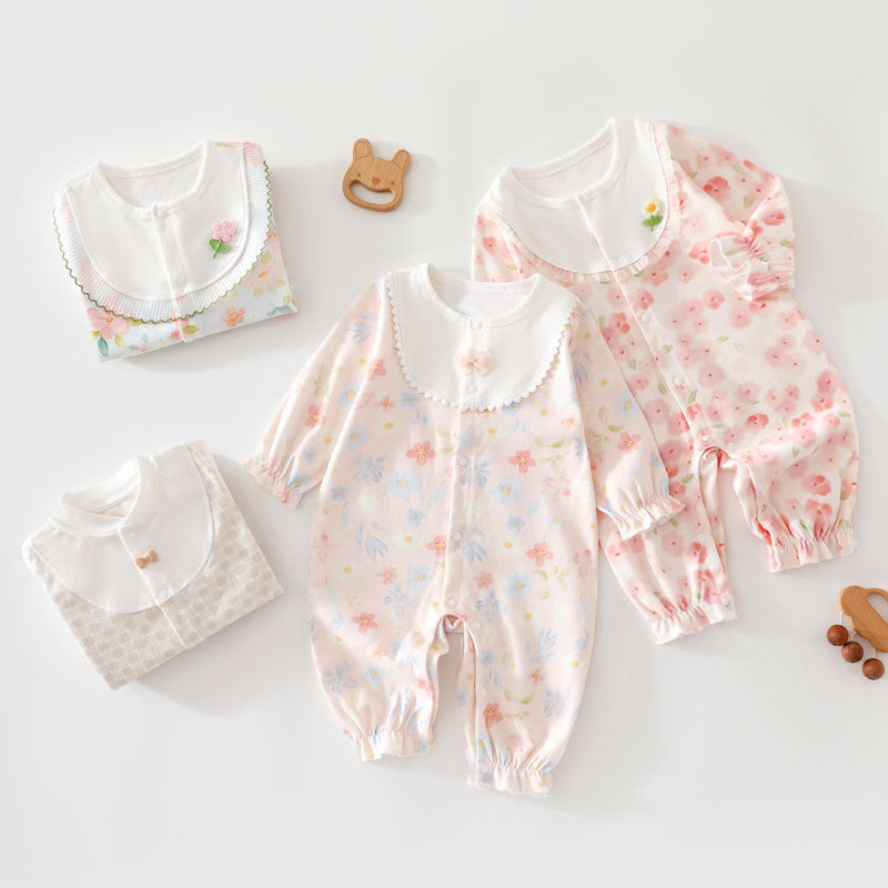 Infant Cotton Jumpsuit Long Sleeve Romper