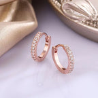 Sparkling Non-Pierced Hoop Earrings