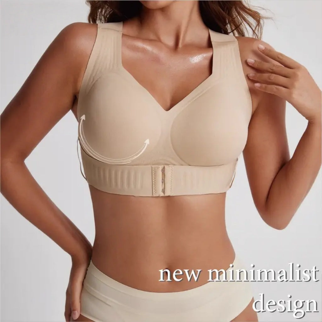 Women's Posture Support Sports Bra – Seamless Full Coverage, Back Comfort & Lift | S–4XL
