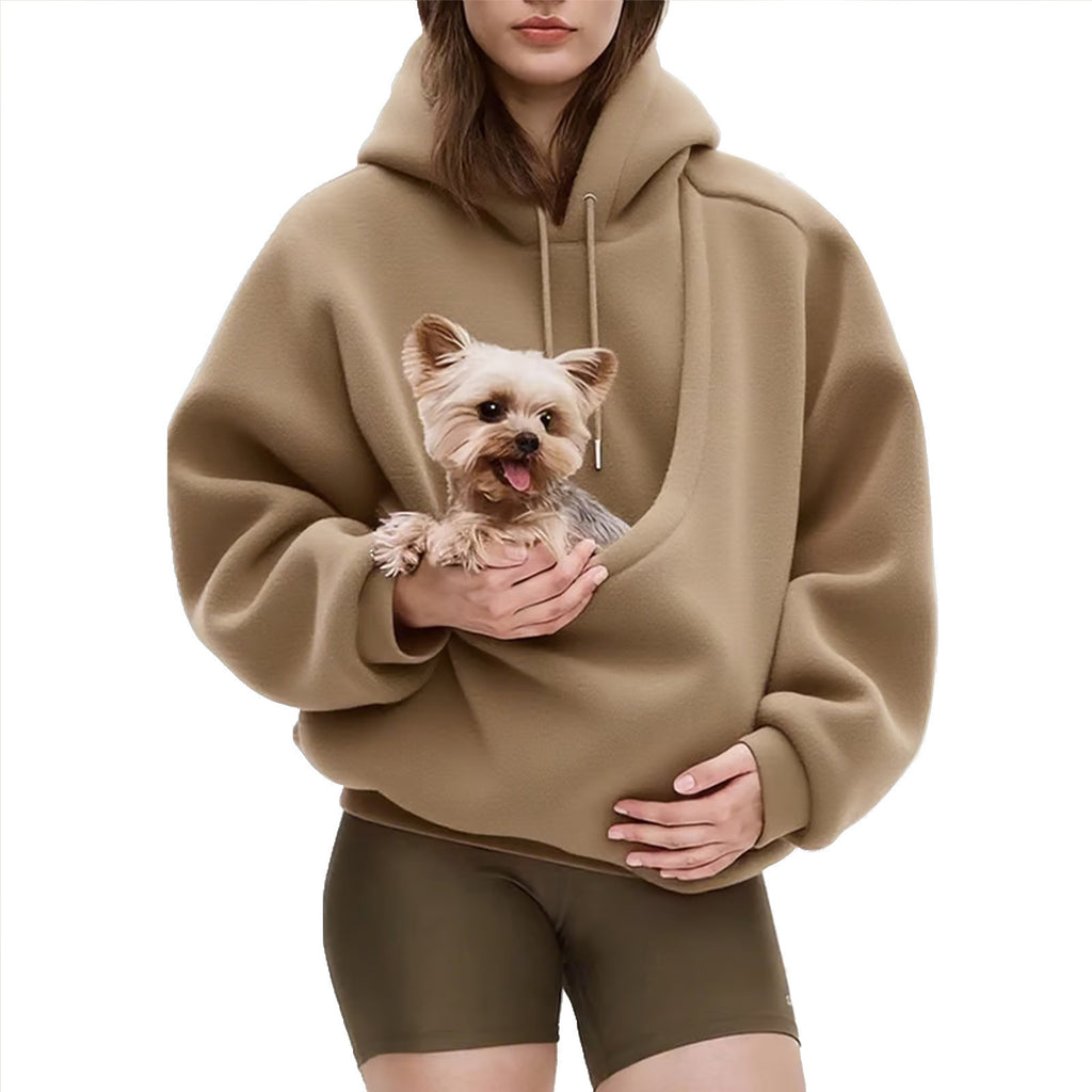 Relaxed Plush Pullover Hoodie