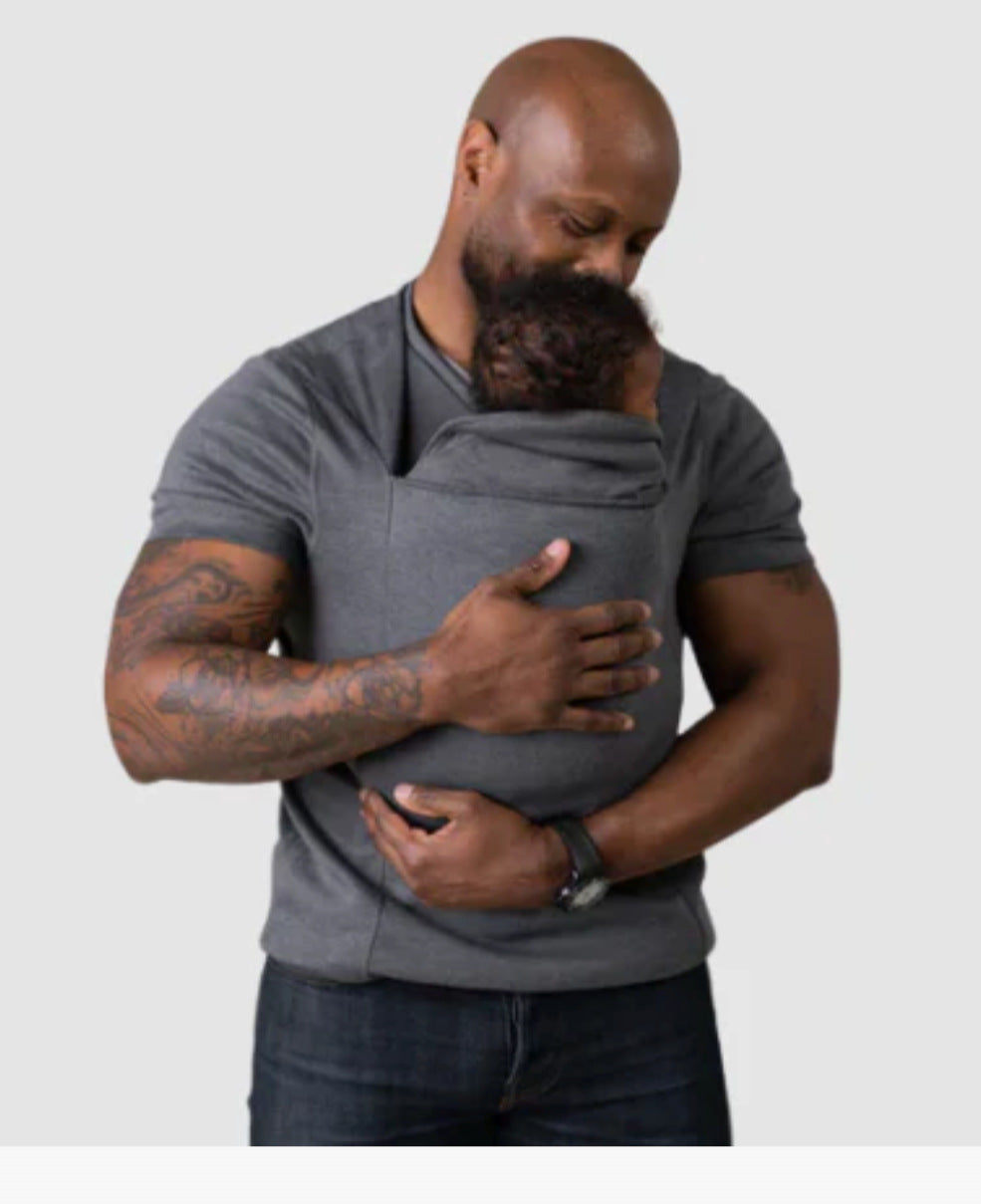 Cotton Blend Short-Sleeve Shirt with Kangaroo Pocket – S–5XL