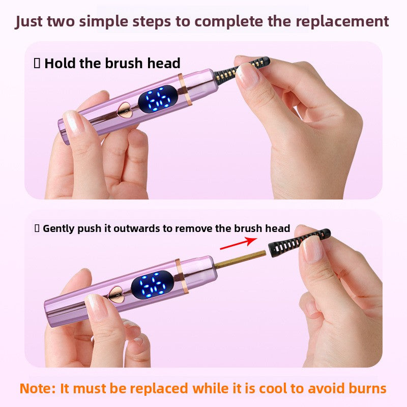Electric Heated Eyelash Curler with Digital Display