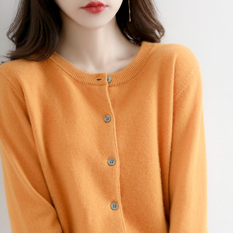Women's Relaxed Open-Front Knit Cardigan