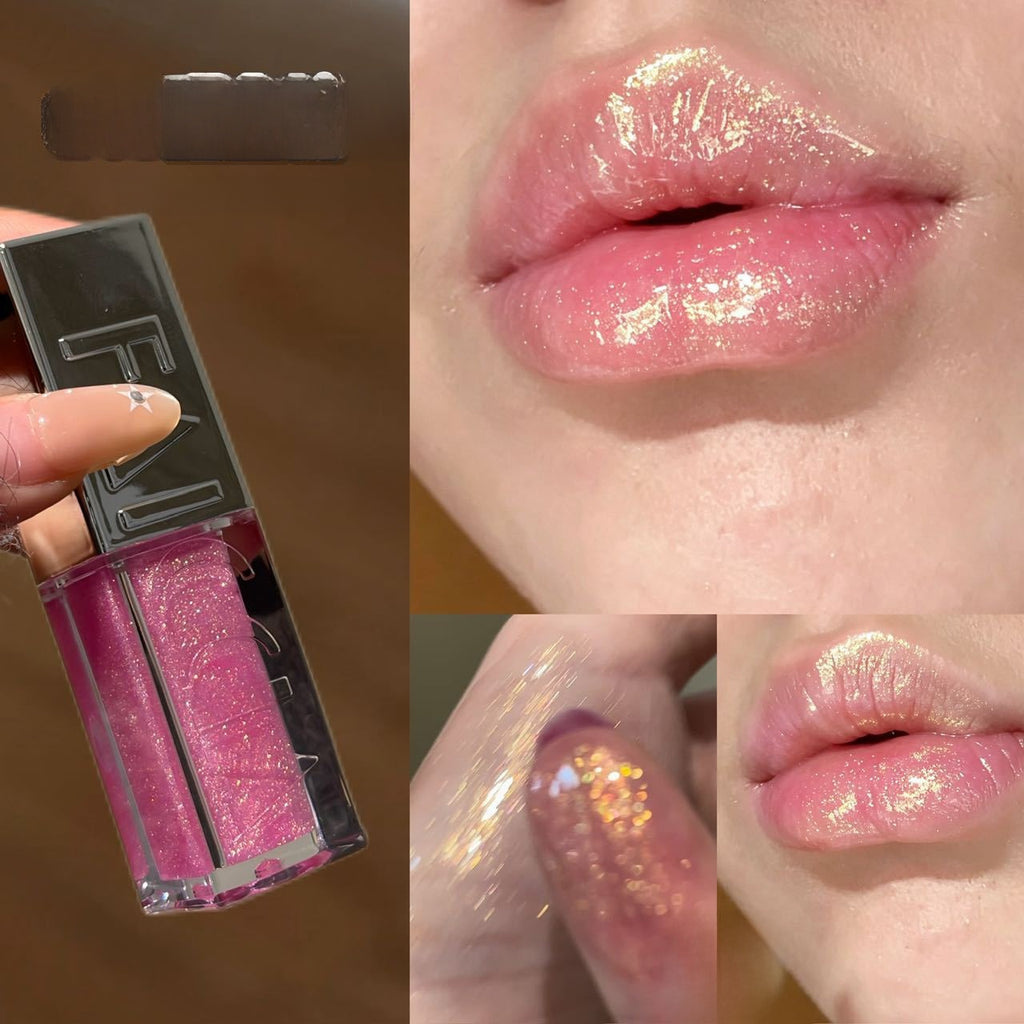 Shimmering Pearlescent Lip Gloss | High-Shine Finish