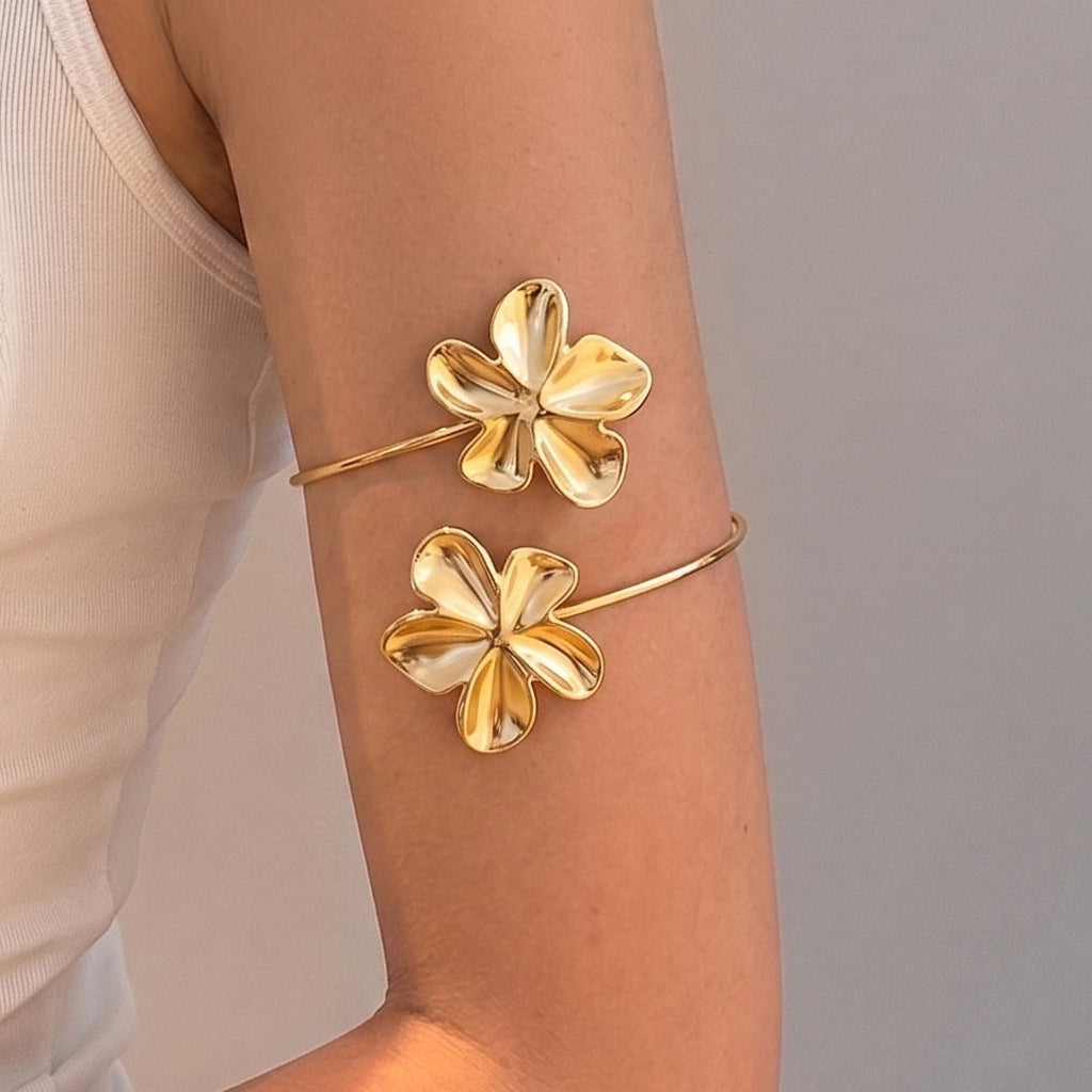 Gold & Silver Open Cuff Bracelet Collection